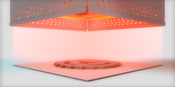 3Dプリンティングの粉末材料の積層造形での赤外線の応用