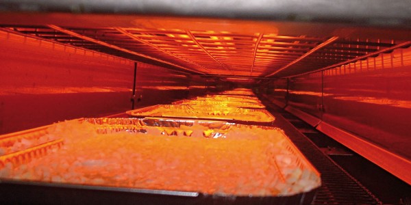 Infrared heat for food packaging