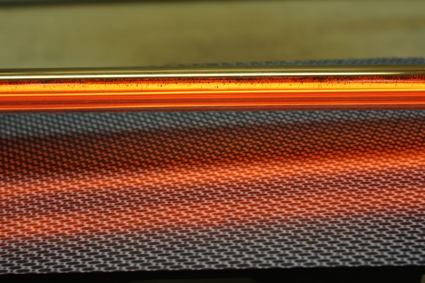 Infrared heat processes and UV curing for composite materials