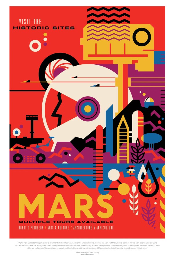 美国宇航局海报：火星